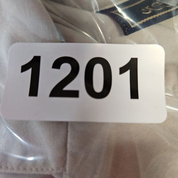 Laura Scott Beige Xl 100% silk blouse short sleeve button front - Picture 7 of 8